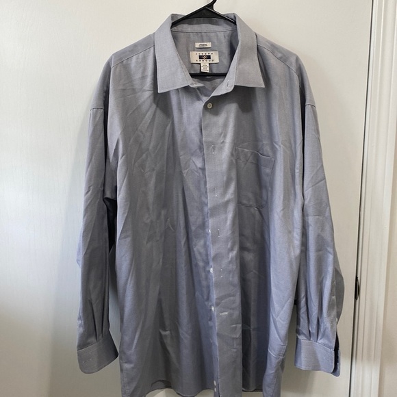 Joseph Abboud Egyptian Cotton Long Sleeve Button Up Non Iron Classic Fit Shirt - Picture 1 of 7